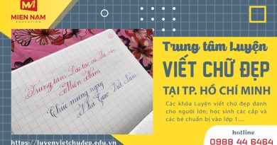 Trung tâm Luyện viết chữ đẹp tại TPHCM | MIENNAM Education