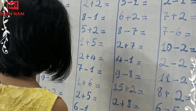 dạy toán cho bé chuẩn bị vào lớp 1