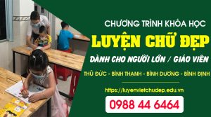 Khóa học Luyện chữ đẹp Người lớn tại TPHCM - Học Online tại nhà