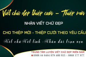 Dịch vụ Viết chữ đẹp | Viết Thiệp cưới, Thiệp mời theo yêu cầu