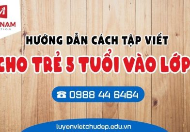 Hướng dẫn tập viết cho trẻ 5 tuổi