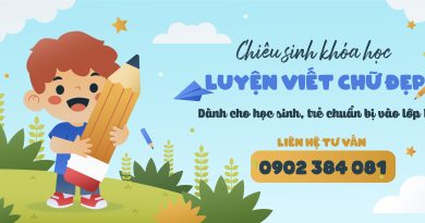 Khóa Luyện viết chữ đẹp tại Thuận An - Bình Dương